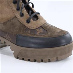 LOUIS VUITTON 1A4XYG Laureate Desert Monogram Boot Women Boots Sz 38